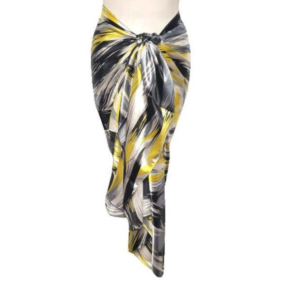 Pareo Sarong Skirt Swimsuit Cover Up Strapless Dress for Beach Vacation Wedding - Picture 5 of 10